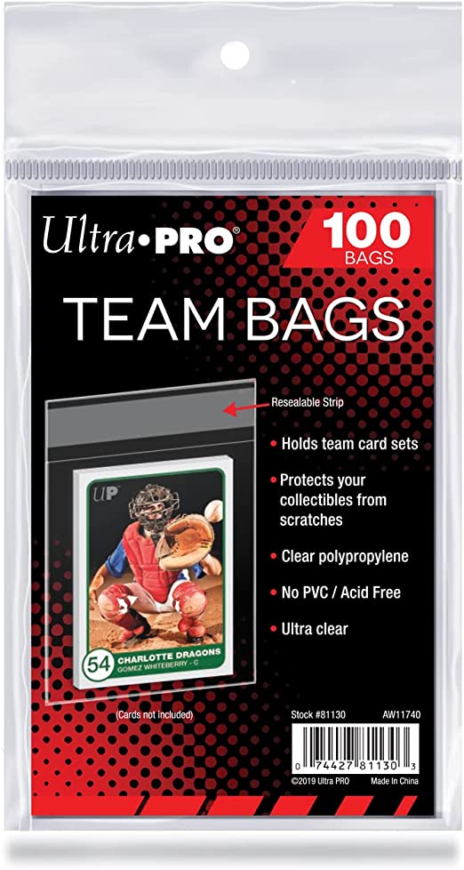 ULTRA PRO Resealable Sleeves - Team Bags