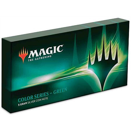 Magic: The Gathering Color Series - Green 5g Silver Coin Note