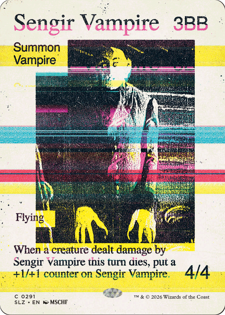 Sengir Vampire (0291) [Secret Lair x MSCHF: The Zeta Set]