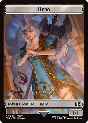 Hero (0009) // Elemental Double-Sided Token [FINAL FANTASY Tokens]