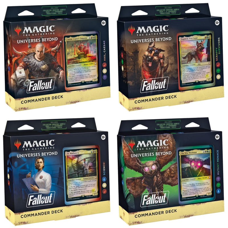 MAGIC FALLOUT - COMMANDER DECK ALL 4 DECKS