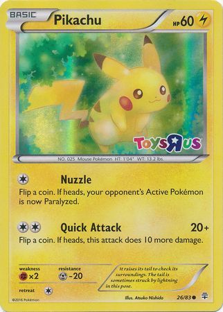Pikachu (26/83) (Toys R Us Promo) [Miscellaneous Cards]