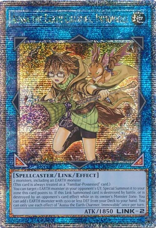 Aussa the Earth Charmer, Immovable [RA04-EN078] Quarter Century Secret Rare