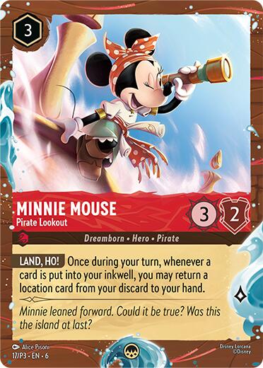 Minnie Mouse - Pirate Lookout (Disney Cruise Promo) (17/P3) [Promo Cards]