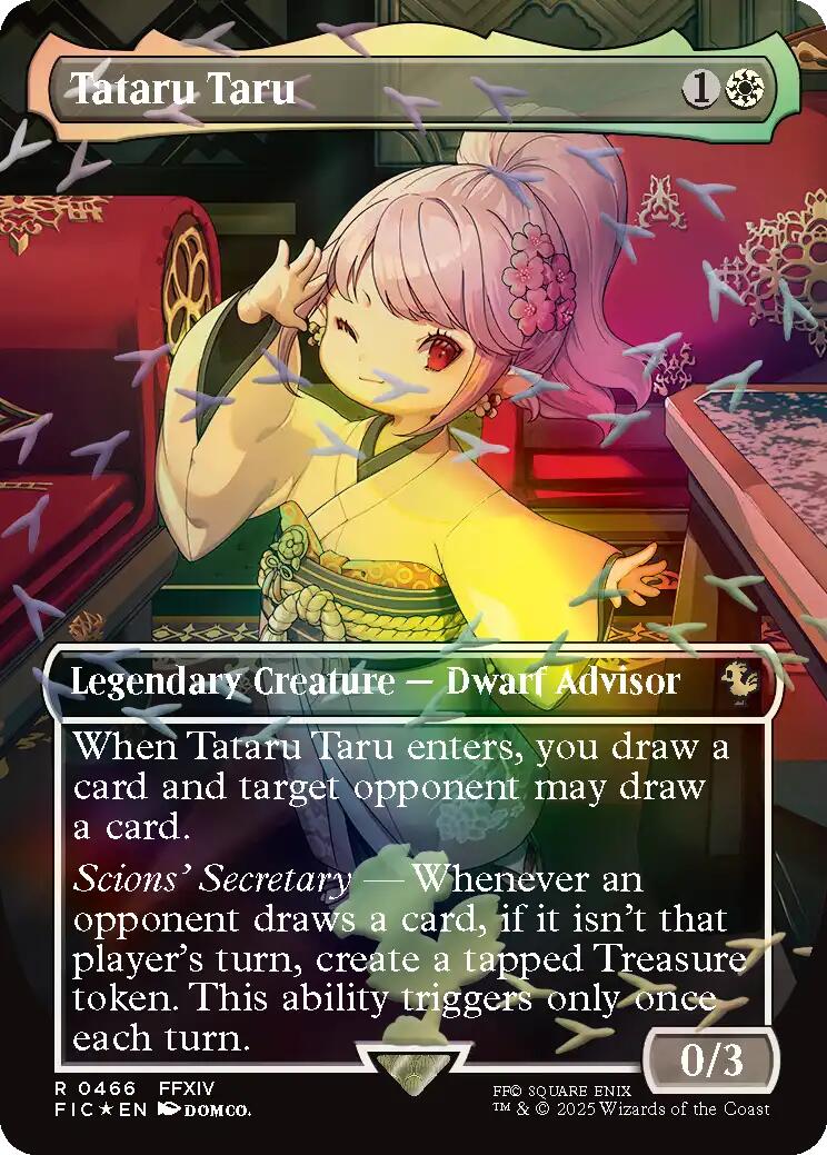 Tataru Taru (Borderless) (Chocobo Track Foil) [FINAL FANTASY Commander]