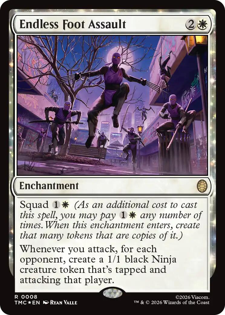 Endless Foot Assault (Surge Foil) [Teenage Mutant Ninja Turtles Commander]