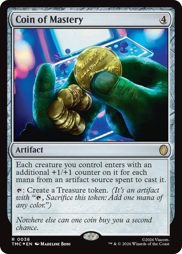 Coin of Mastery (Surge Foil) [Teenage Mutant Ninja Turtles Commander]