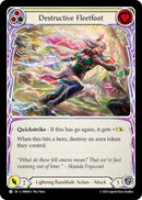 Destructive Fleetfoot (Yellow) [OMN063] (Omens of the Third Age)  Rainbow Foil