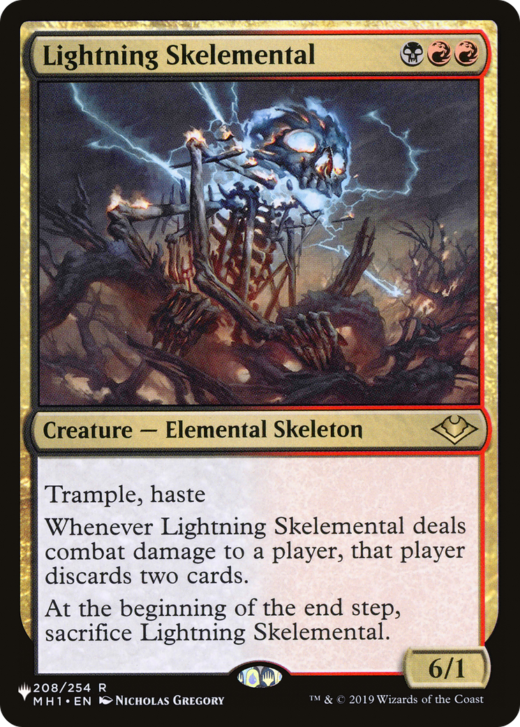 Lightning Skelemental [The List Reprints]