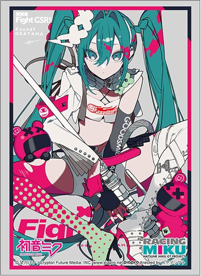 Racing Miku 2025Ver. Cheering Illustration Round1 OKAYAMA - Standard Art Sleeves
