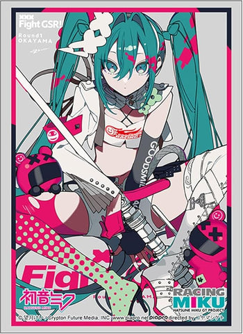 Racing Miku 2025Ver. Cheering Illustration Round1 OKAYAMA - Standard Art Sleeves