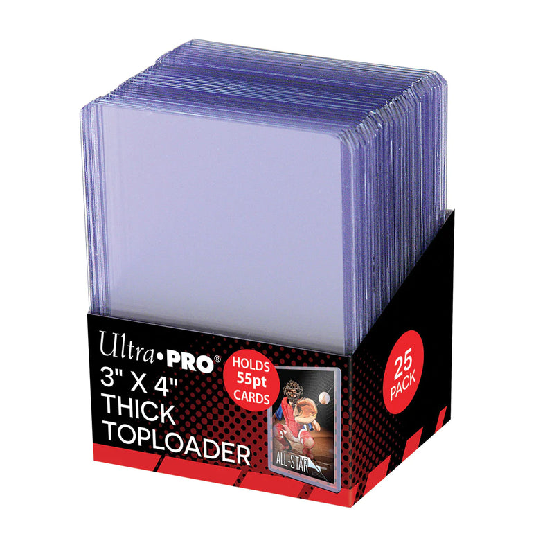 ULTRA PRO Thick Toploader 3" x 4" Regular Clear - 55PT (25 Pack)