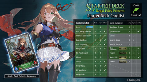 Shadowverse Evolve: Starter Deck #1 “Regal Fairy Princess”