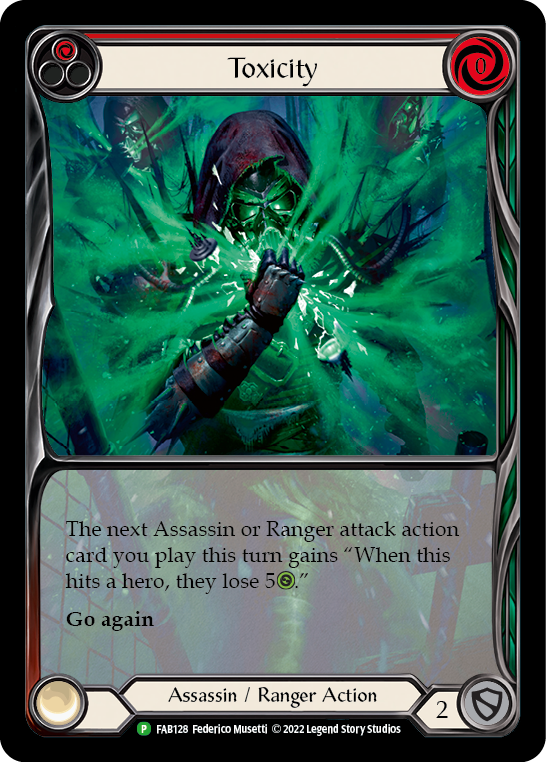 Toxicity (Red) [FAB128] (Promo)  Rainbow Foil