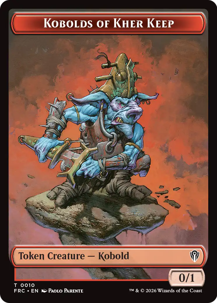 Kobolds of Kher Keep // Map Double-Sided Token [Reality Fracture Commander Tokens]