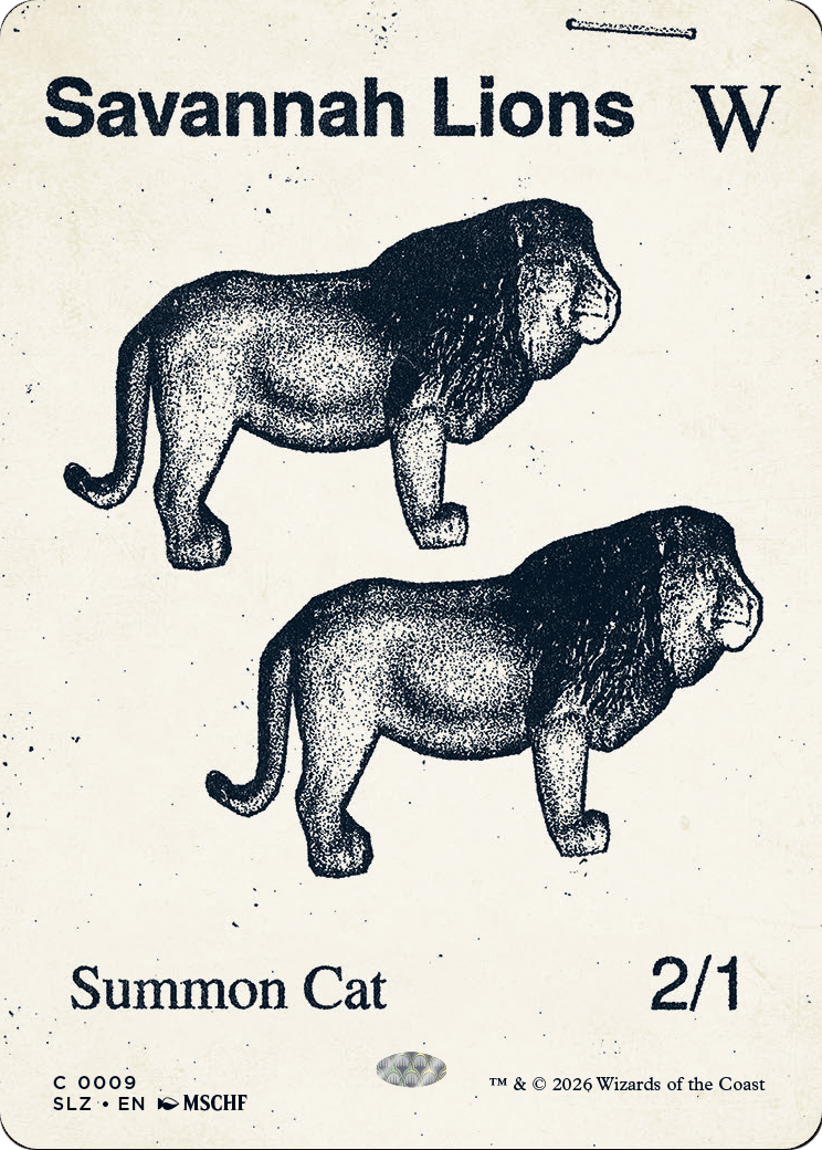 Savannah Lions (0009) [Secret Lair x MSCHF: The Zeta Set]
