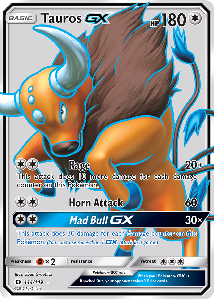 Tauros GX (144/149) [Sun & Moon: Base Set]