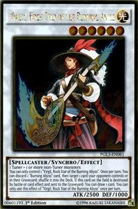 Virgil, Rock Star of the Burning Abyss [PGL3-EN061] Gold Rare