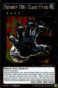 Number 106: Giant Hand [PGL3-EN075] Gold Rare