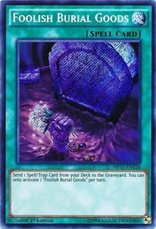 Foolish Burial Goods [MP17-EN218] Secret Rare