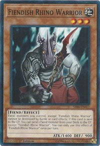 Fiendish Rhino Warrior [SR06-EN017] Common