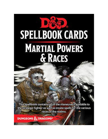 Dungeons & Dragons Spellbook Cards: Martial Powers & Races
