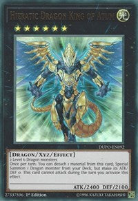 Hieratic Dragon King of Atum [DUPO-EN092] Ultra Rare