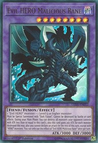 Evil HERO Malicious Bane [LED5-EN012] Ultra Rare