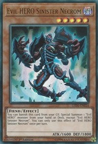 Evil HERO Sinister Necrom [LED5-EN014] Ultra Rare