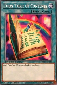 Toon Table of Contents [SS04-ENB20] Common