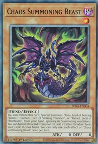 Chaos Summoning Beast [SDSA-EN004] Common