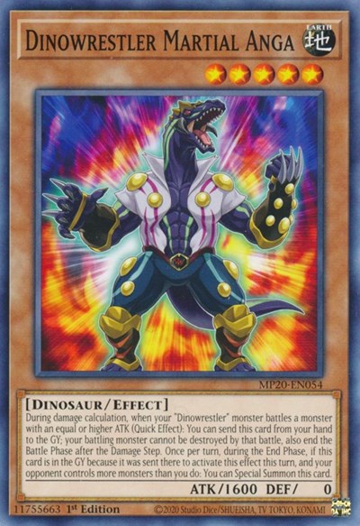 Dinowrestler Martial Anga [MP20-EN054] Common