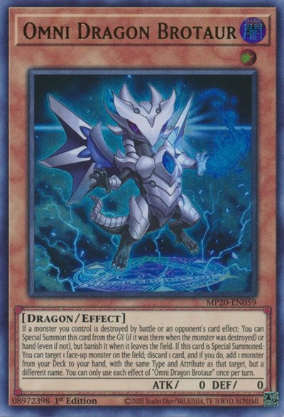 Omni Dragon Brotaur [MP20-EN059] Ultra Rare