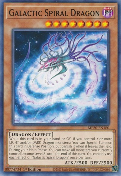 Galactic Spiral Dragon [MP20-EN160] Common