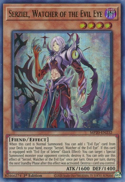 Serziel, Watcher of the Evil Eye [MP20-EN232] Ultra Rare