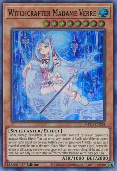 Witchcrafter Madame Verre [MP20-EN224] Super Rare