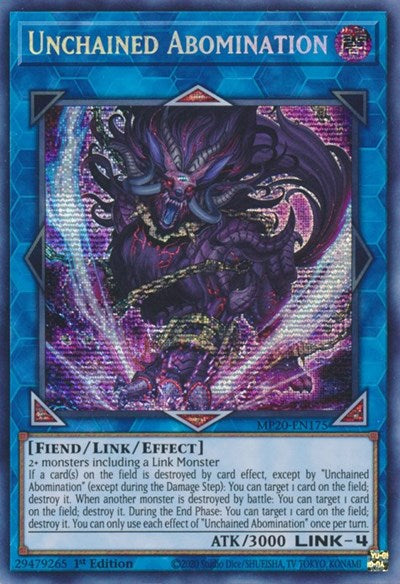 Unchained Abomination [MP20-EN175] Prismatic Secret Rare