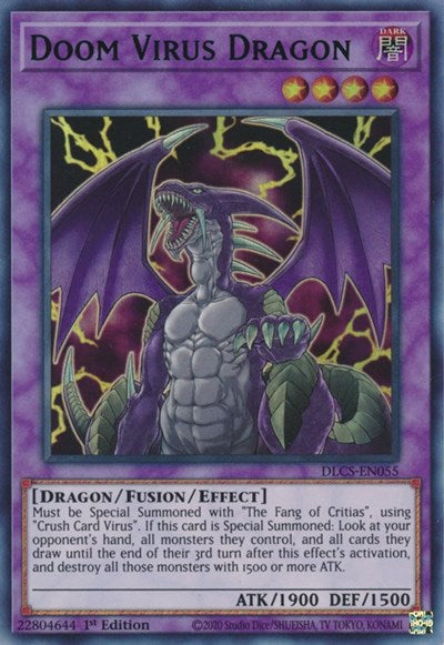 Doom Virus Dragon (Blue) [DLCS-EN055] Ultra Rare