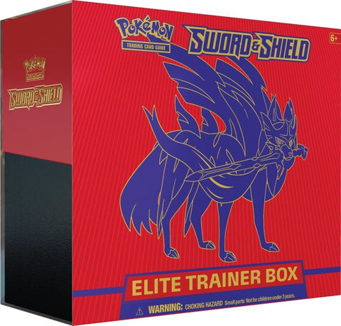 Sword and Shield Zacian Elite Trainer Box