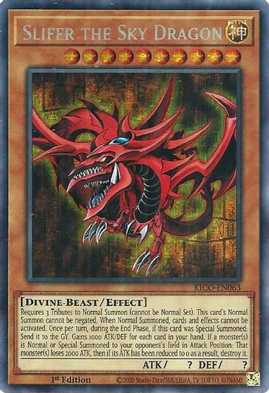 Slifer the Sky Dragon [KICO-EN063] Secret Pharaoh’s Rare