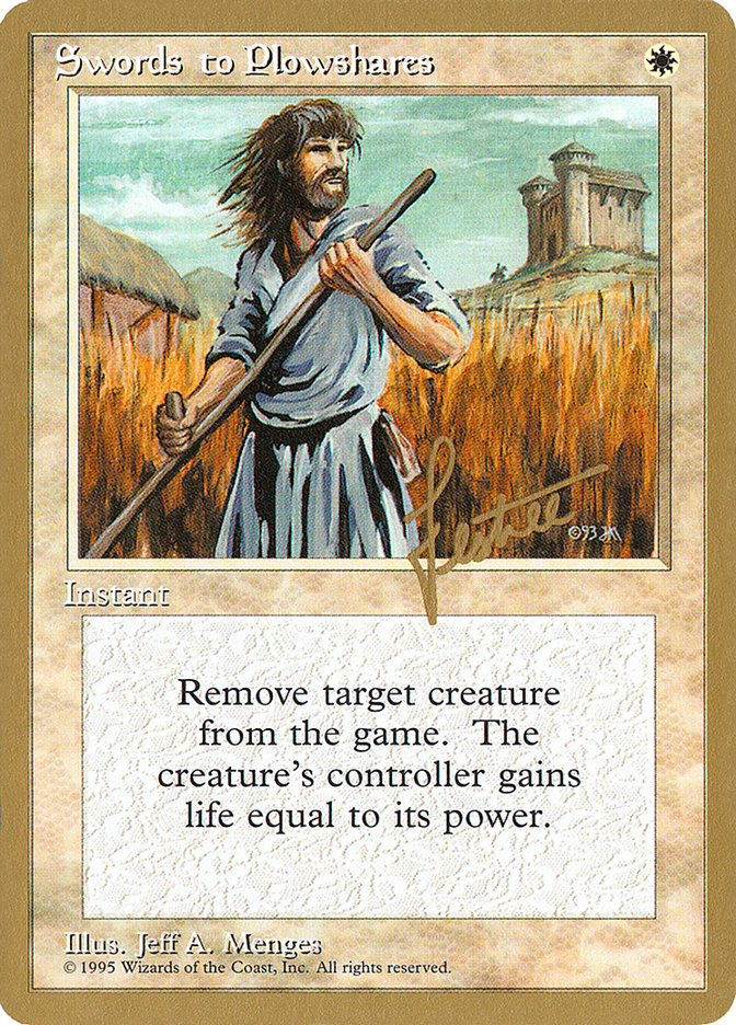 Swords to Plowshares (Bertrand Lestree) [Pro Tour Collector Set]