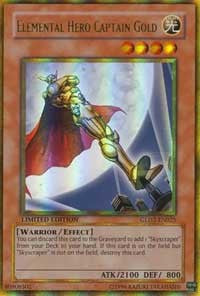 Elemental Hero Captain Gold [GLD2-EN025] Ultra Rare