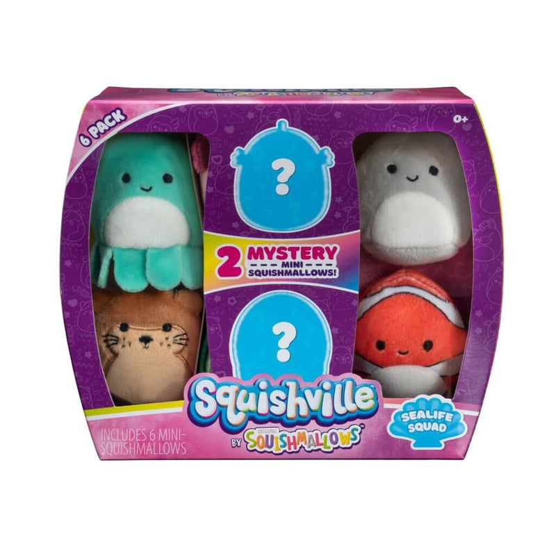 SQUISHMALLOWS SQUISHVILLE - Mini Squishmallow 6 Pack (Assorted)