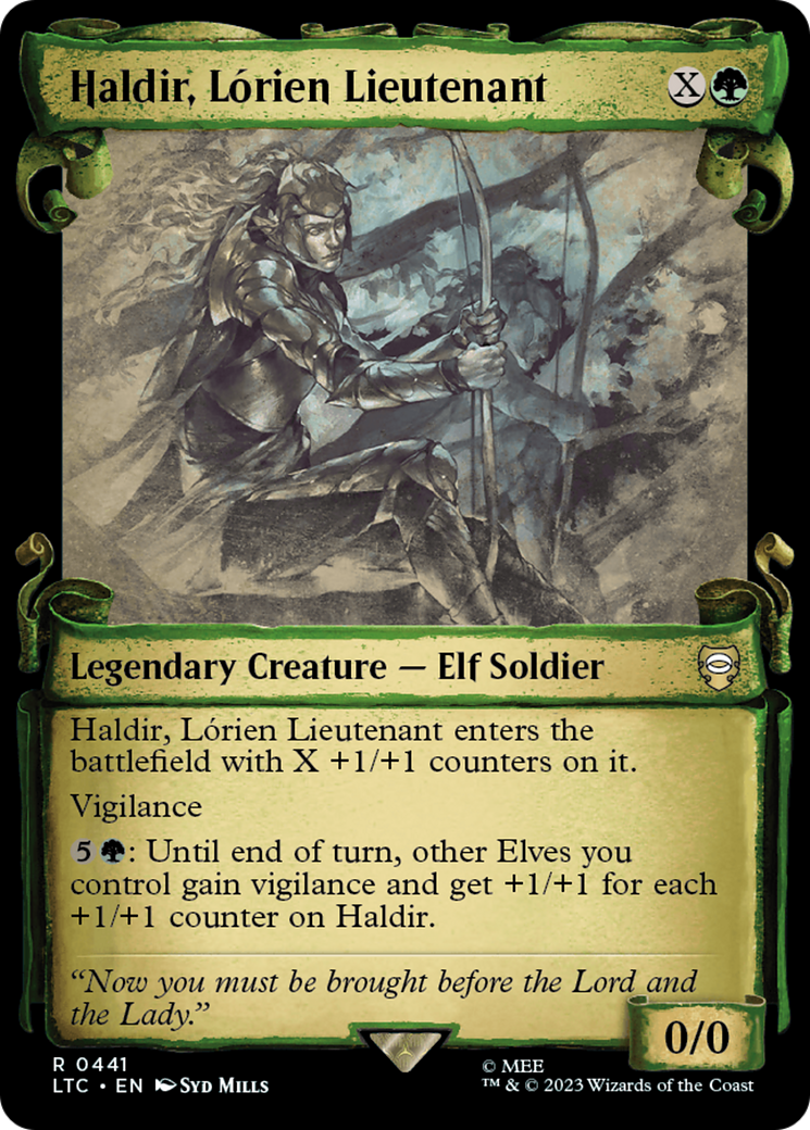 Haldir, Lorien Lieutenant [The Lord of the Rings: Tales of Middle-Earth Commander Showcase Scrolls]