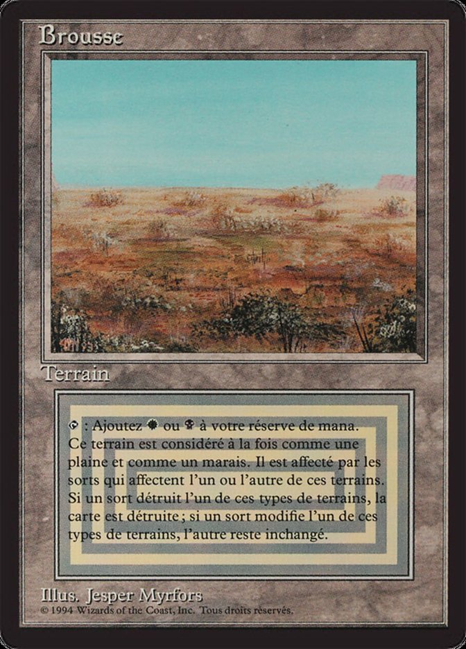 Scrubland [Foreign Black Border]