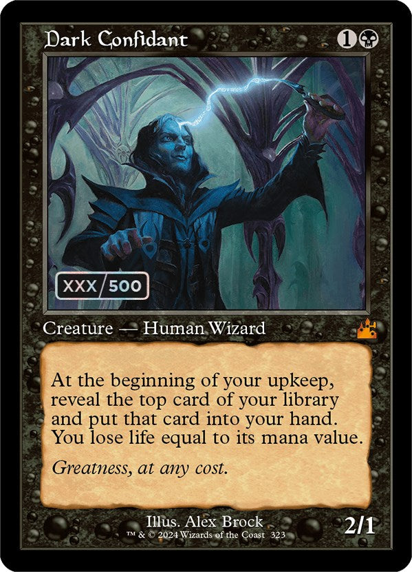 Dark Confidant (Retro) (Serialized) [Ravnica Remastered]