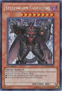 Steelswarm Caucastag [HA05-EN050] Secret Rare