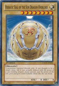 Hieratic Seal of the Sun Dragon Overlord [GAOV-EN002] Common