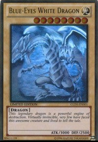 Blue-Eyes White Dragon [GLD5-EN001] Ghost/Gold Rare