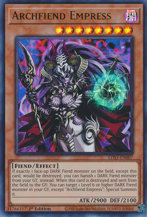 Archfiend Empress [LDS3-EN007] Ultra Rare